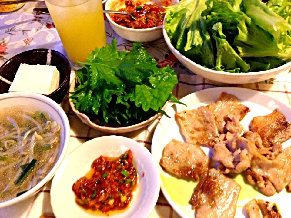 サムギョプサル定食なり〜|mari miyabeさん