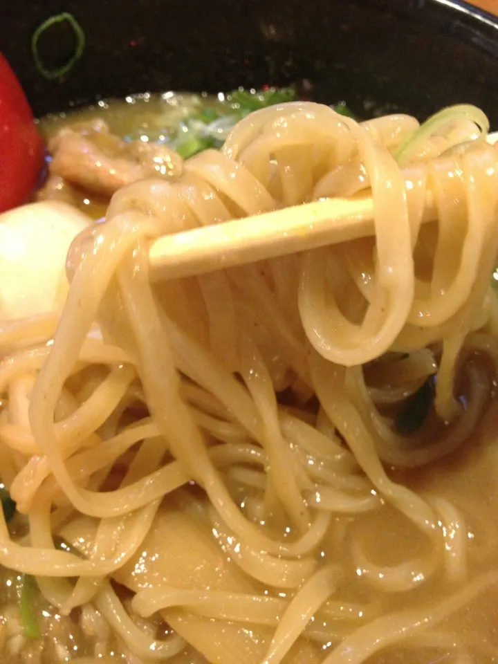 Snapdishの料理写真:肉玉そばの麺！|morimi32さん