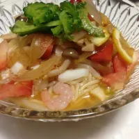 Snapdishの料理写真:トムヤム冷麺|Yuki Koyamaさん