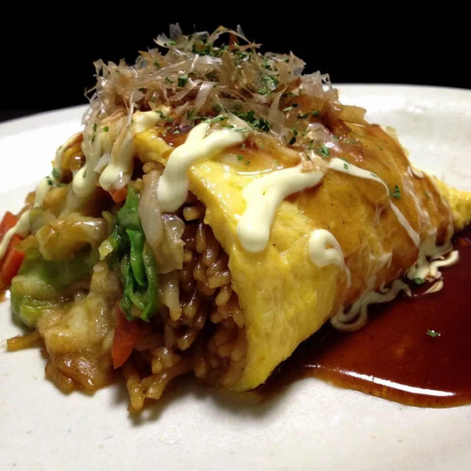 Omelet cheese fried noodles|nori.co.jpさん