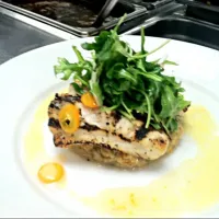 Snapdishの料理写真:Grilled corvina over arugula salad with citrus dressing.|Andrew C Messinaさん