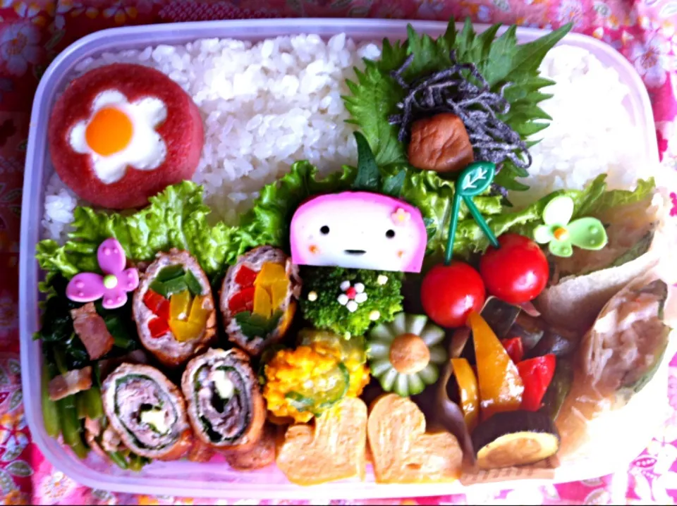 Snapdishの料理写真:今日の息子のお弁当2013/06/28|ミホさん