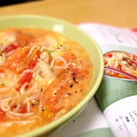 Snapdishの料理写真:トマトにゅうめん|Yuka Fogdenさん