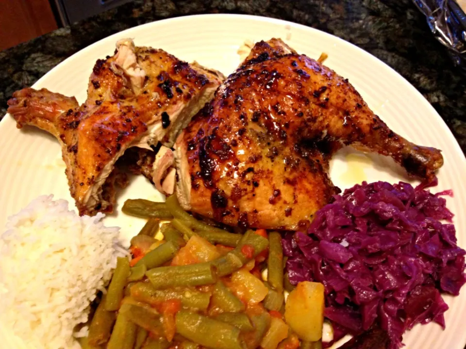 Roast Half chicken, w / 3 sides|Tasso Apostolopoulosさん