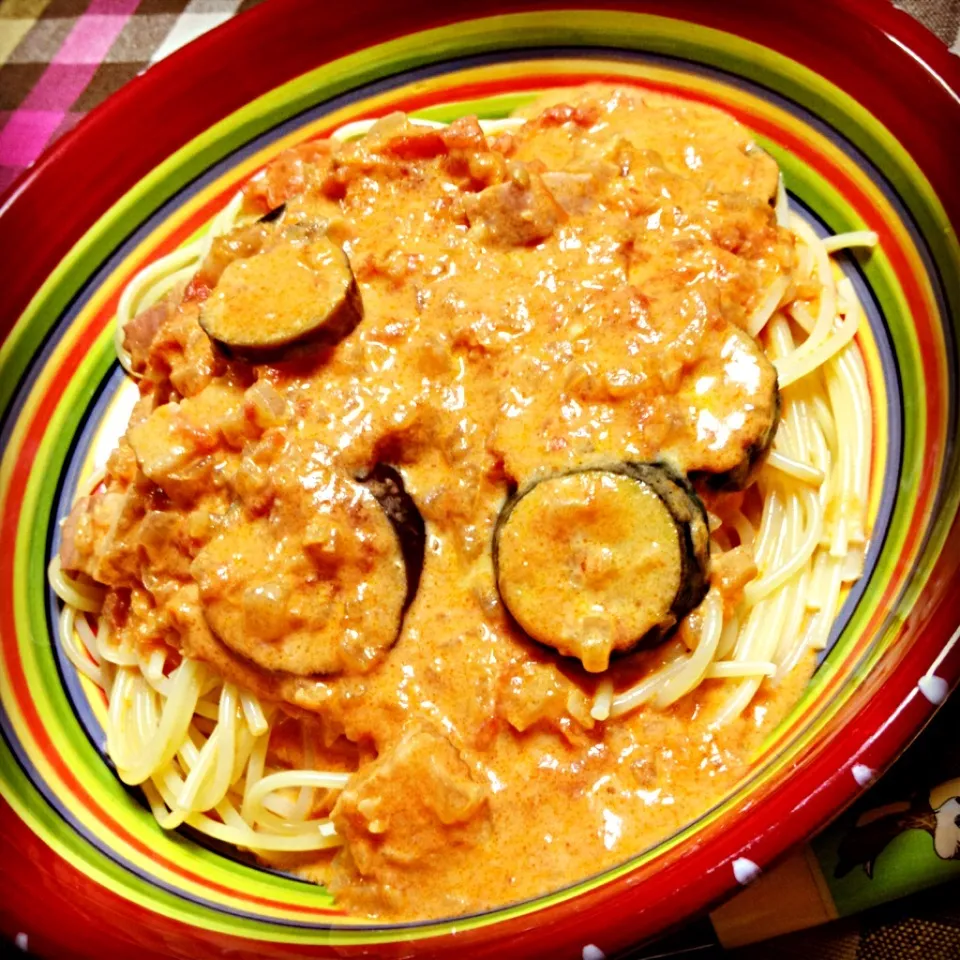 トマトクリームパスタ|りーぴんさん