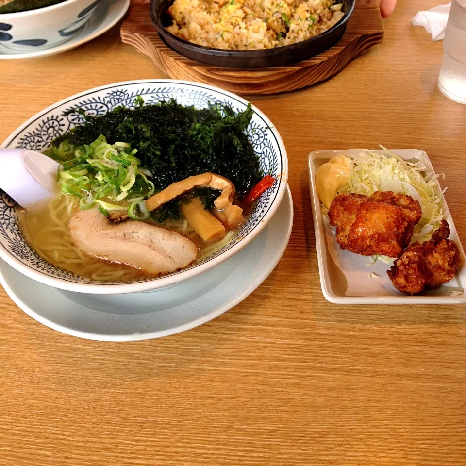 デザートランチ(磯海苔の塩ラーメン、からあげに変更)|たえさん