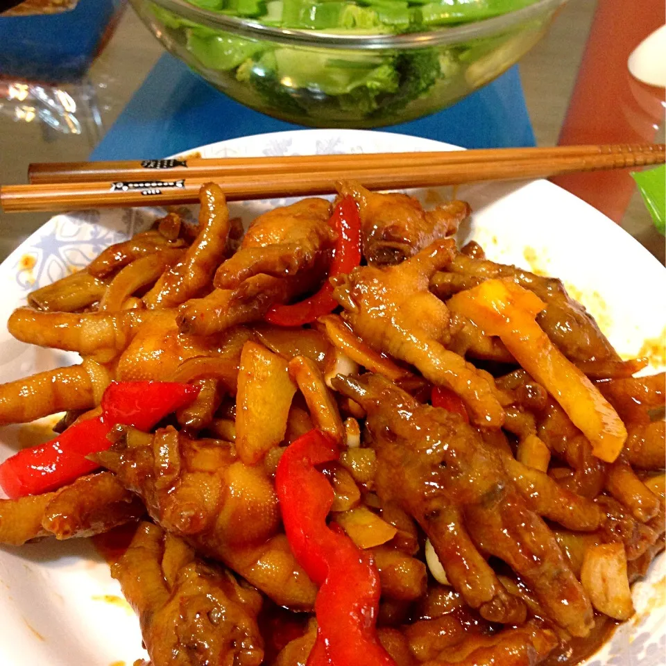 mom's stir fry chicken feet|Lauraさん