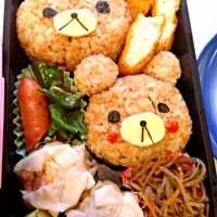 Snapdishの料理写真:キャラ弁！リラックマ風ww|かのんさん