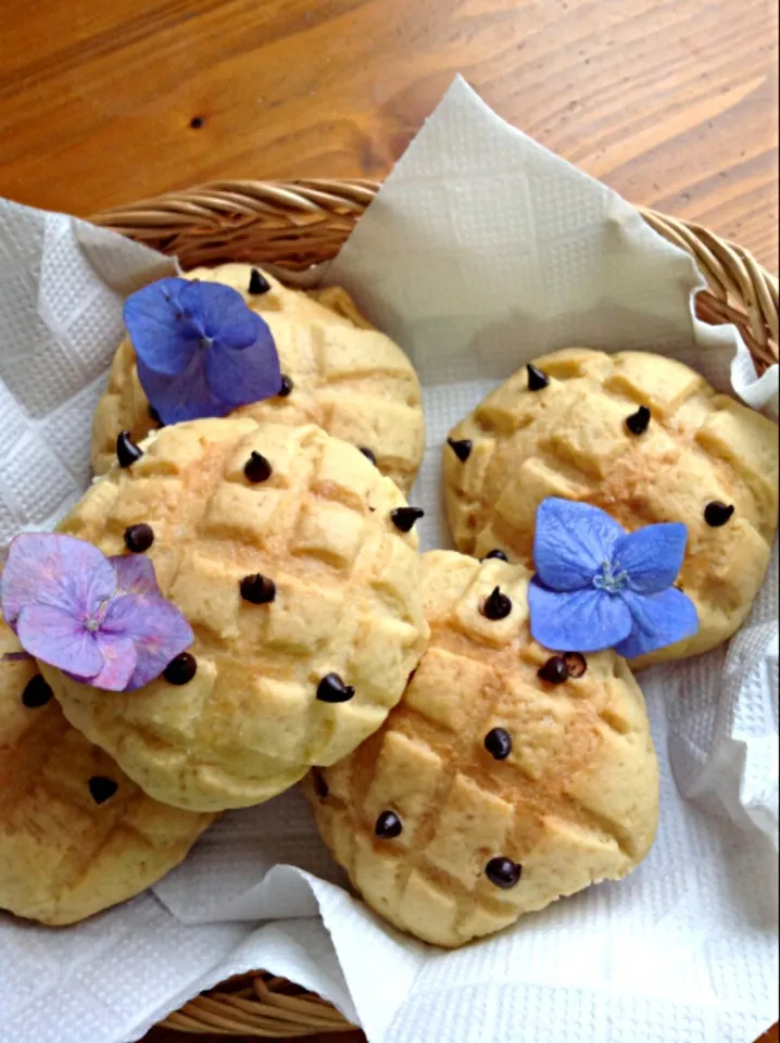 チョコチップメロンパン でーす（＾∇＾）|ゆみたんさん