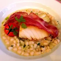 Cod Fish with bacon and white beans|starspeedさん