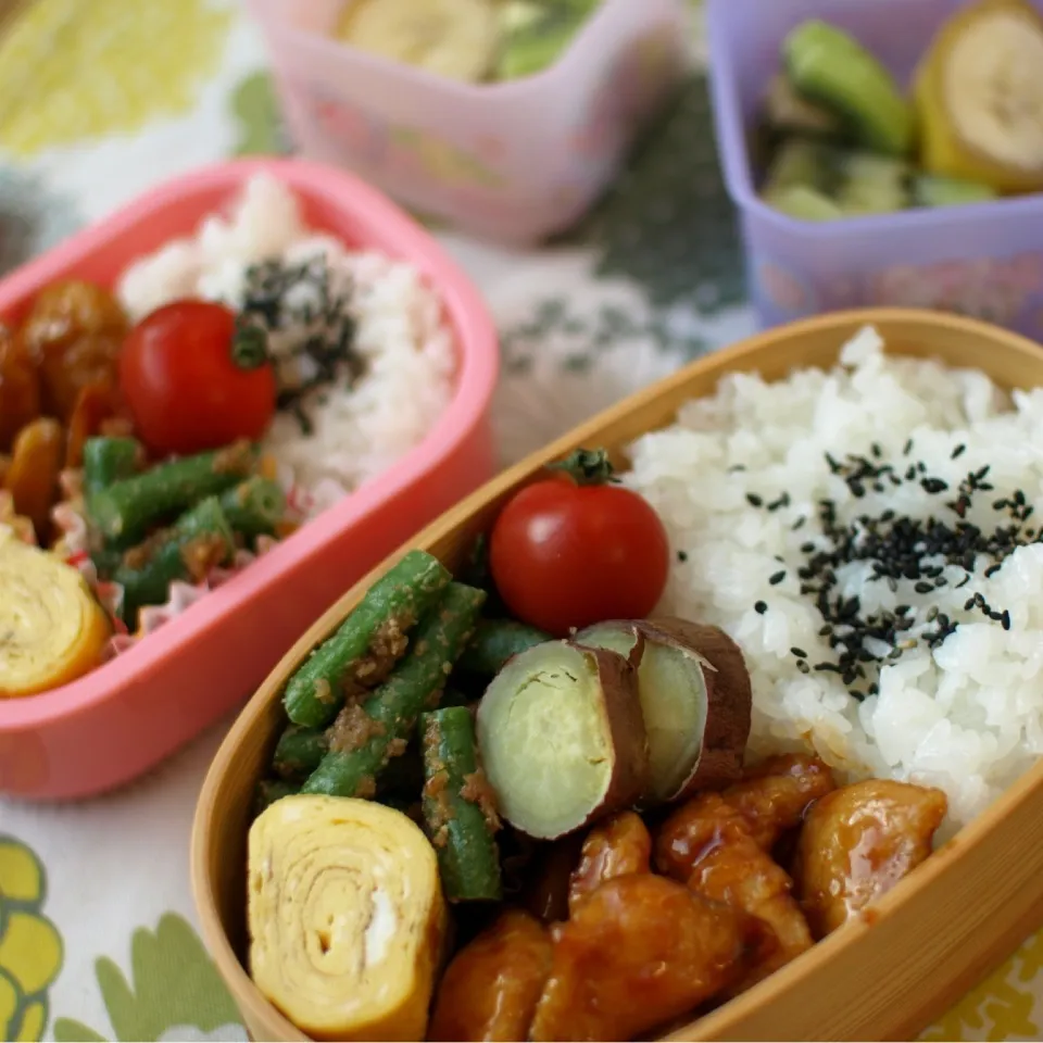 Snapdishの料理写真:ささみ照り焼きのお弁当|takakodeliさん