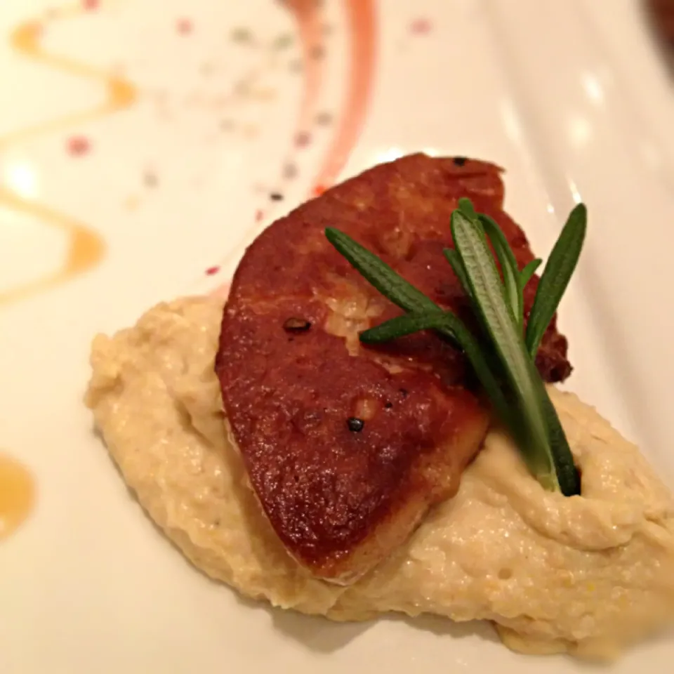 Foie gras with hummus|Junya Tanakaさん