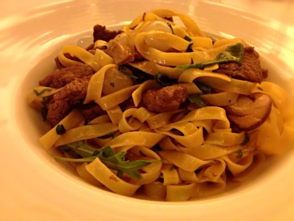 Tenderloin and porcini pasta|Junya Tanakaさん