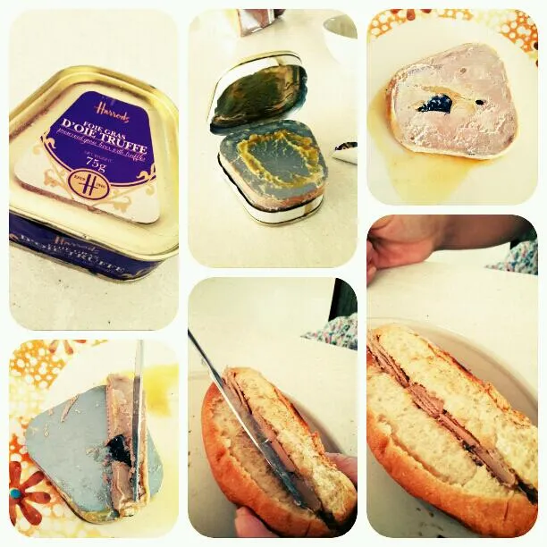 Harrods's Foie Gras D'oie Truffe with Bread for Breakfast.|Maxさん