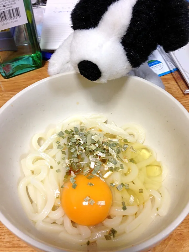 Snapdishの料理写真:6/27釜玉うどん|pepeさん