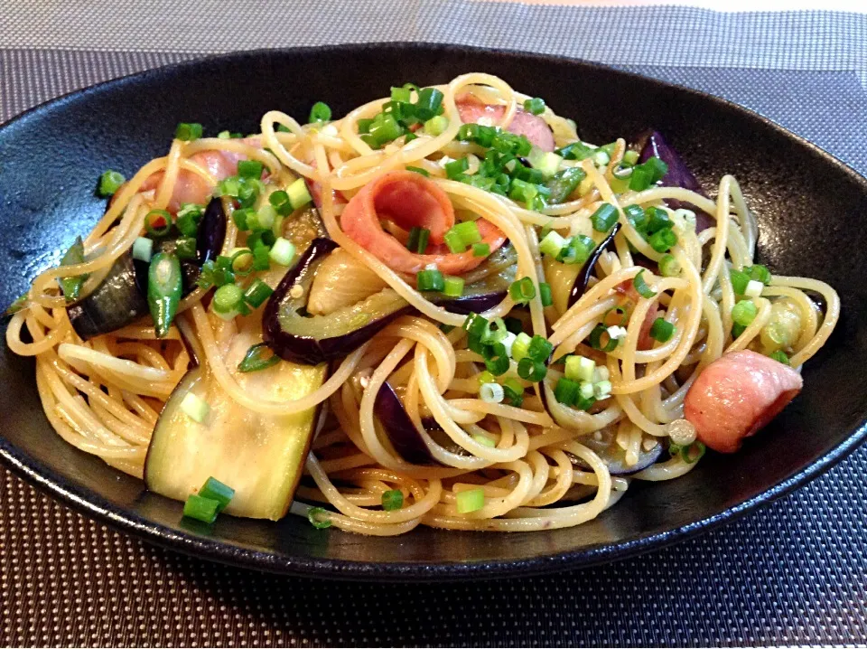 残り物の和風パスタで節約しなくっちゃヽ(；▽；)ノランチ|nonnoさん