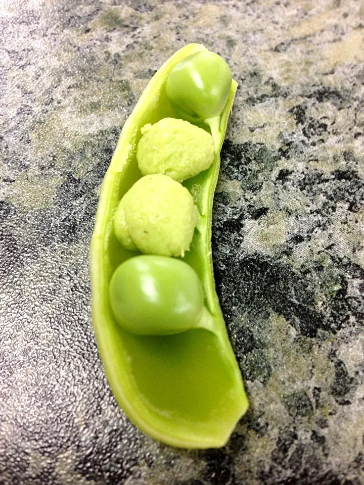 Snap Pea with Wasabi Balls  replaced :)|David McGuireさん