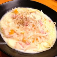 ホワイトソーススパゲティ|ばっとまんさん