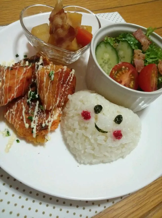 Snapdishの料理写真:にっこりワンプレート(●><●)|オオノミカさん