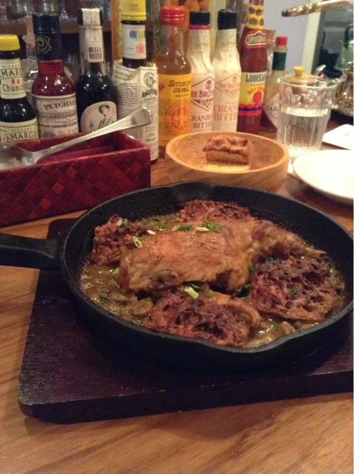 Snapdishの料理写真:うさぎとタンブリングの煮込み♬Cajun cuisine from Osaka. #4       Rabbit and dumplings.|yorikoさん