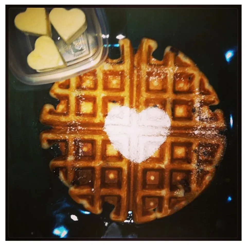 Snapdishの料理写真:Waffles with Love...|Angela Newellさん