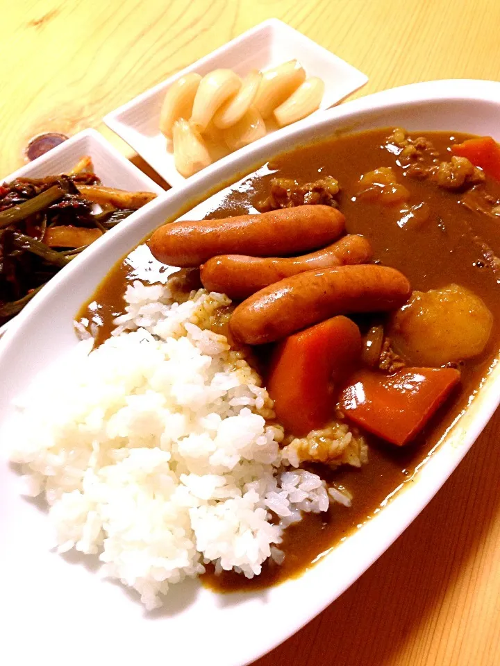 メチャうま❤ウィンナーカレー らっきょ|あいさん