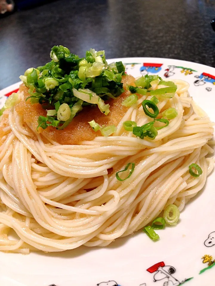 Snapdishの料理写真:すっきりゆず明太そうめん|がぁがさん