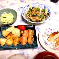 サーモンと新ジャガのコロコロ焼き|いのけしさん