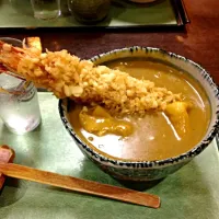 Snapdishの料理写真:えび天カレーうどん|mariさん