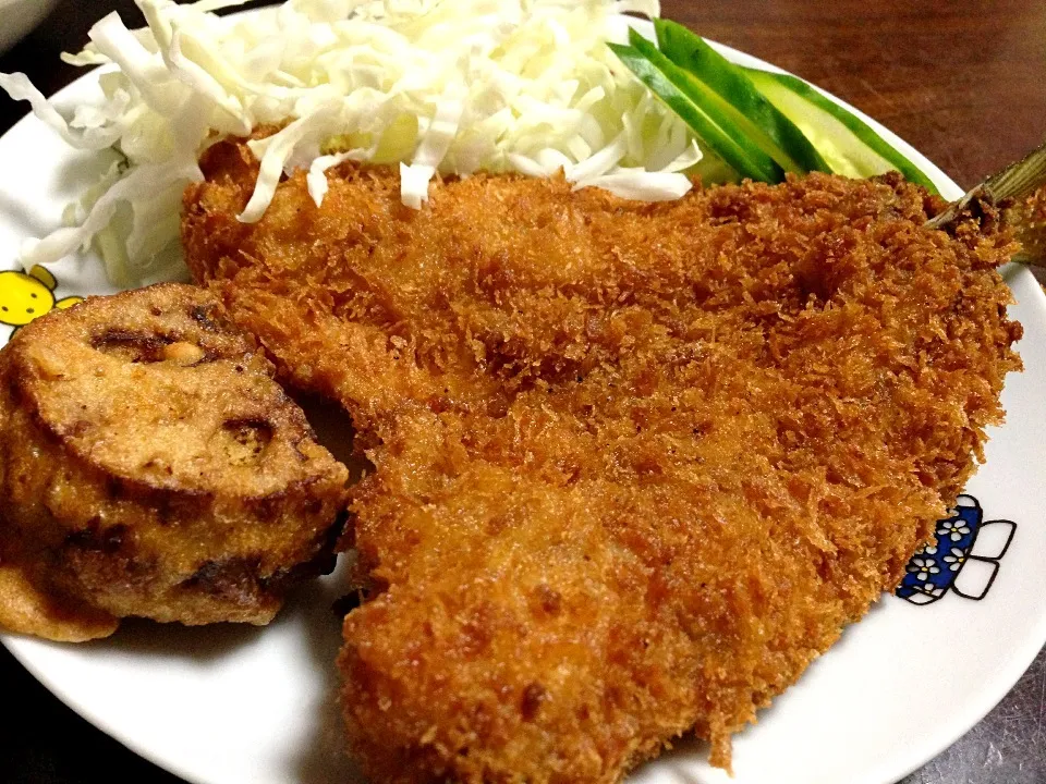 アジフライとレンコンはさみ揚げ|ミホさん