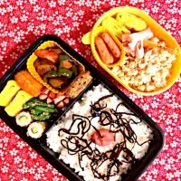 Snapdishの料理写真:7/1旦那&チビのお弁当|ドナルドさん