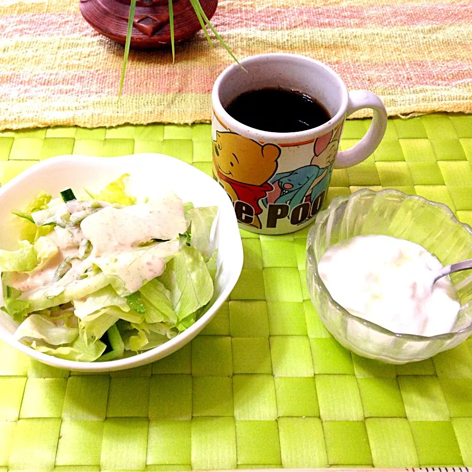 サラダ＆ヨーグルト☕|マニラ男さん