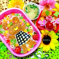 お花畑ジャッキーのお弁当♡|kazu8さん