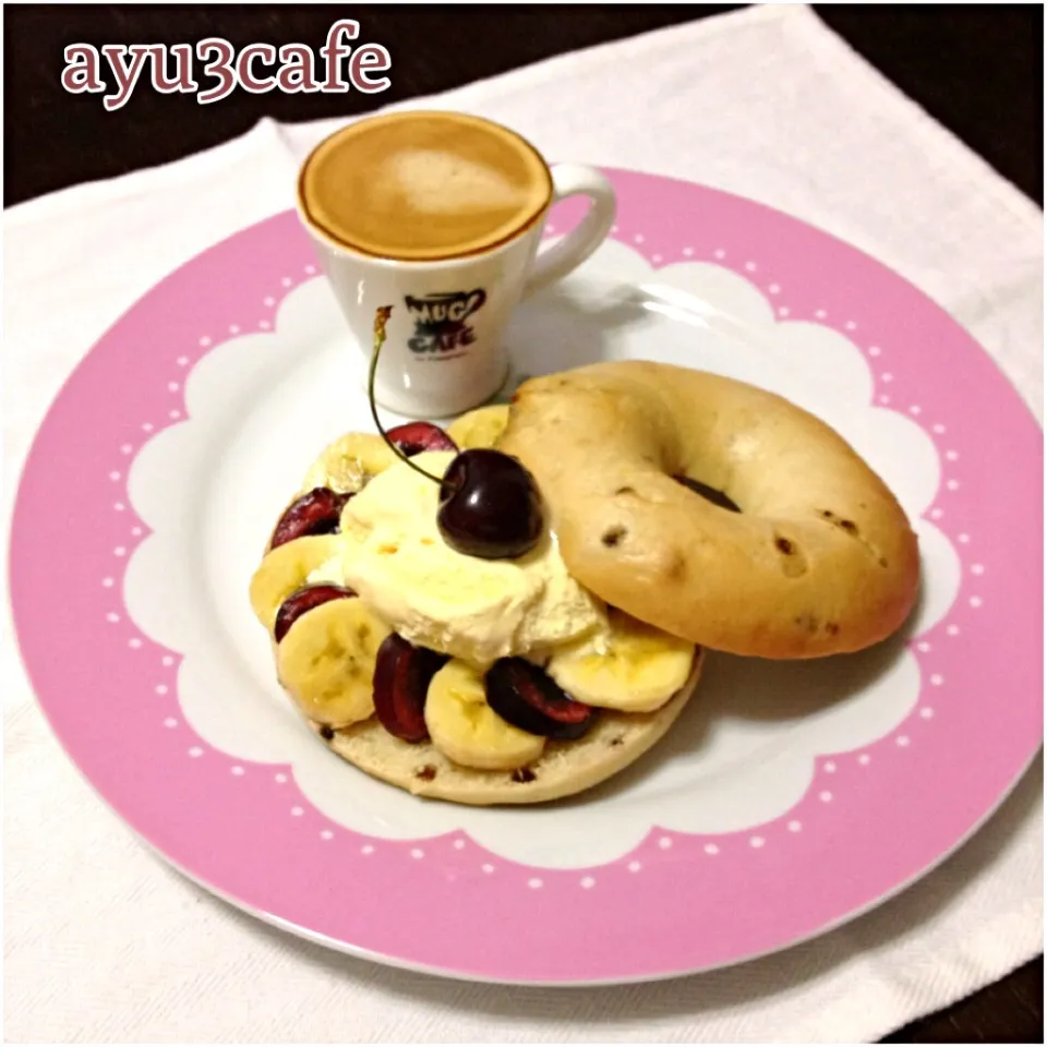 スイーツベーグルサンド|ayu3cafeさん