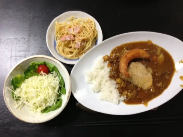 カツエビフライカレー|まほさん