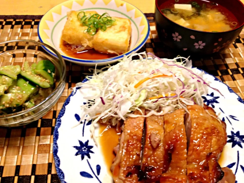 照り焼きチキン|かぁさん