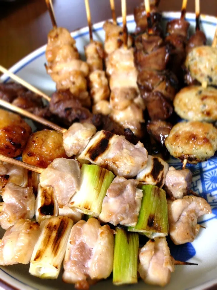 実家近くの焼き鳥屋さんの焼き鳥|とかげ2319さん