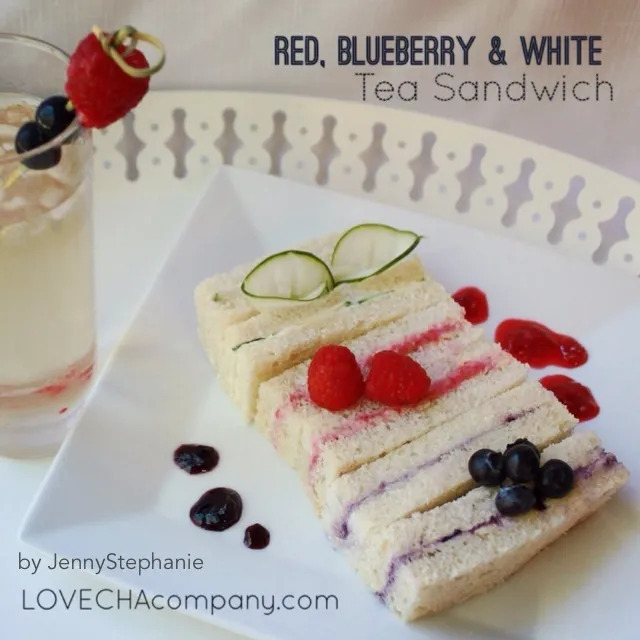 Red, Blueberry & White Tea Sandwich|LovechaCompanyさん