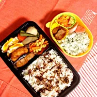 Snapdishの料理写真:7/2旦那&チビのお弁当|ドナルドさん