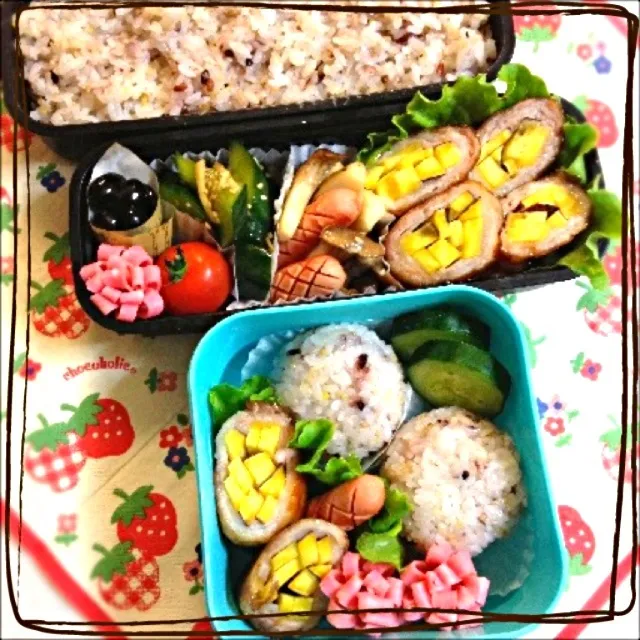 旦那サマと末っ子ᑦᑋᵃᵑ✼ のお弁当|ゆりっぺ⋆*❁さん