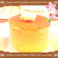 Snapdishの料理写真:ふわふわパンケーキ|きよみさん