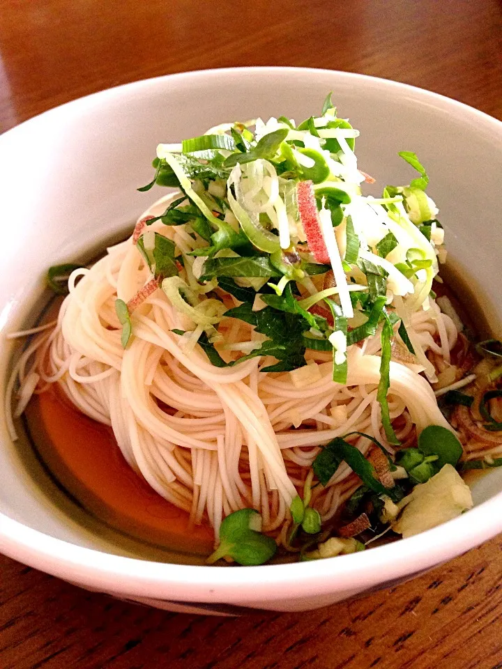 ぶっかけ素麺|ふくぷくさん