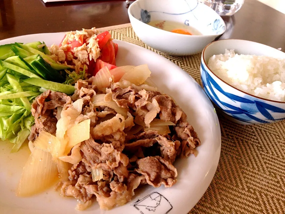 牛皿定食ランチ|むきたまごさん