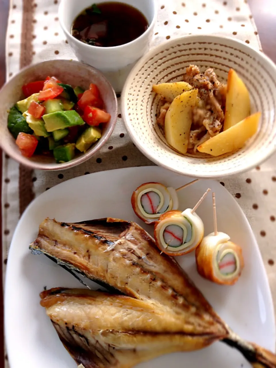 Snapdishの料理写真:自家製干物 定食|shironaさん