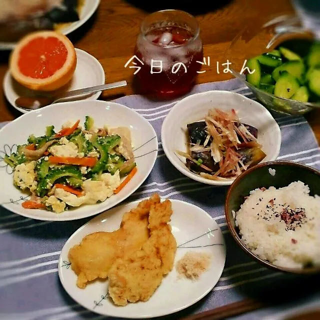 Snapdishの料理写真:晩御飯！しょうが塩でとり天！|シェリリンさん