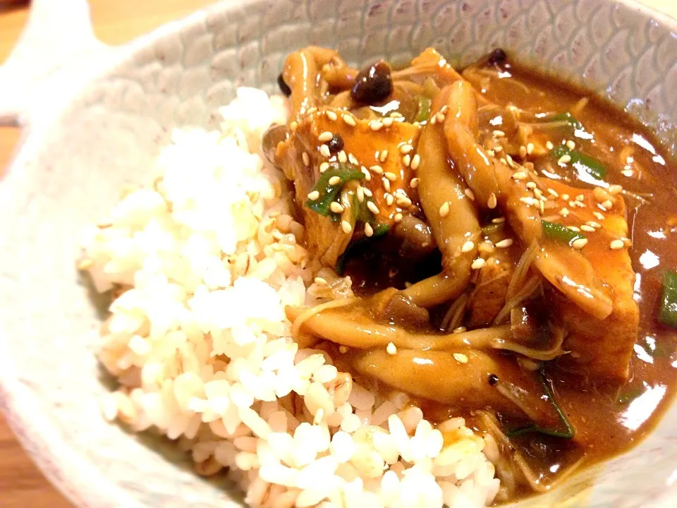 厚揚げと茸の和風カレー|ユキさん