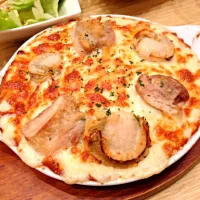 Scallop and poulet au gratin|lapinさん