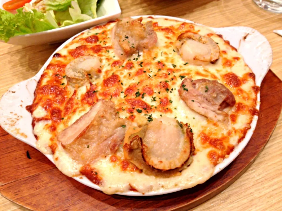 Scallop and poulet au gratin|lapinさん