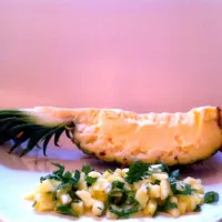 Pineapple filled with parfait of cointreau|freyaさん