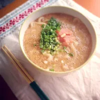 つるとんたん風の明太子うどん|はちょんさん